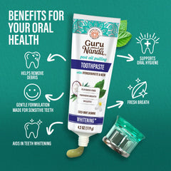 Travel-Size Hydroxyapatite & Neem Whitening Toothpaste, Fluoride Free – 1 oz