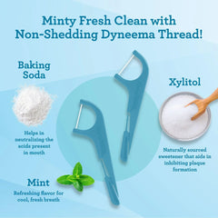 Quad Clean Floss Picks 4-in-1
