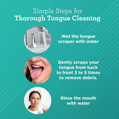 U Shaped Stainless Steel Tongue Scraper – 2 Pack