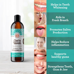 COCONUT MINT PULLING OIL +7 ESSENTIAL OILS & VITAMINS D3, E, K2- 8 OZ. (12/Case)