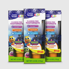 Kids Toothpaste with Xylitol & Hydroxyapatite, Strawberry Mango – 4.2 oz – 3 Pack