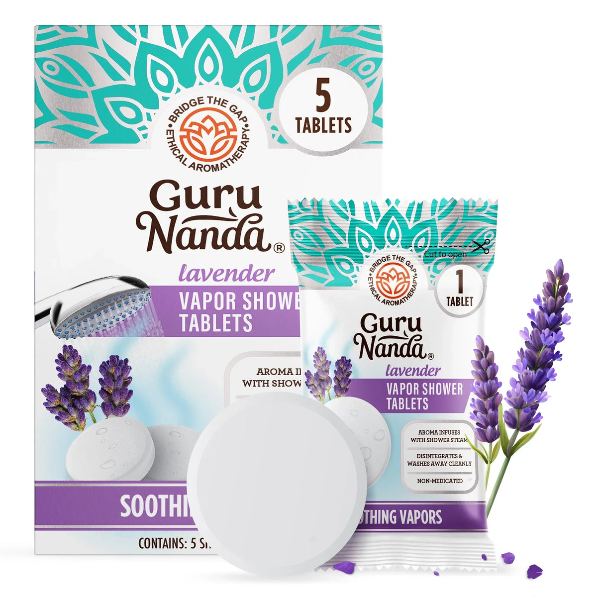 Lavender Vapor Shower Tablets - 5 Count